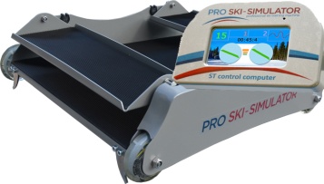 elektronický pojezdový vozík s lcd displejem pro lyžařský trenažer pro ski simulator